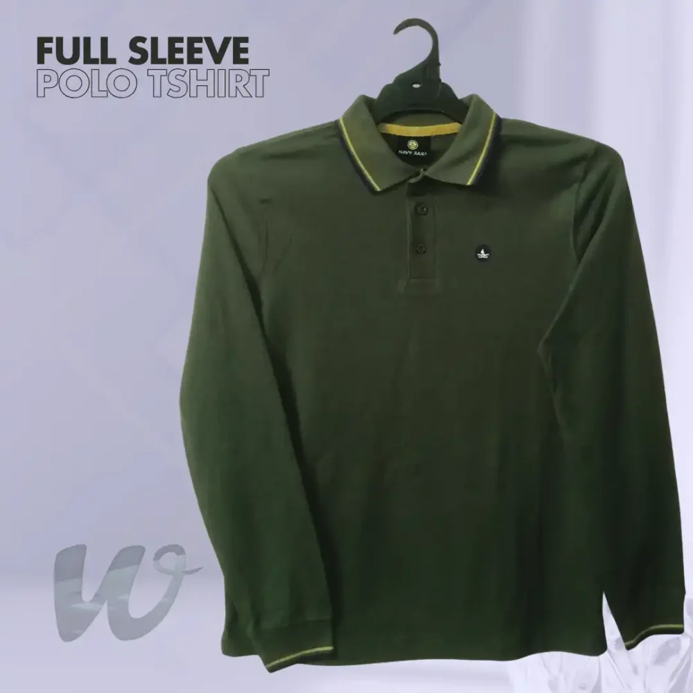Full Sleeve Polo T-Shirt with Free Home Delivery Upgrade your style with the Premium brand's Full Sleeve Polo T-Shirt, blending Italian design with Bangladeshi craftsmanship. Perfect for the pre-winter season, this t-shirt offers unmatched quality and comfort. Key Features: -Material: 100% premium cotton -Fabric GSM: 200+ for lasting durability -Design: Italian-inspired -Colors Available: Olive, Denim, Navy Blue, Black -Free Home Delivery Size Chart: Size Chest (inches) Length (inches) S 38 27 M 40 27.5 L 42 28 XL 44 29 XXL 46 30 3XL 48 31 Exclusively available at Wear Story. Don’t miss out—order now while stocks last!