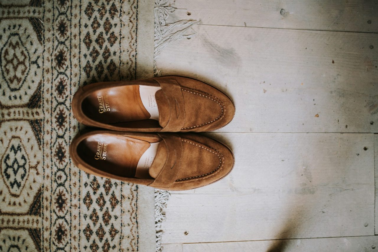 Why it’s Essential:
•	Comfortable and durable, ideal for long hours on your feet.
•	Complements both traditional and modern outfits.
Styling Tip: Stick to classic shades like brown or black, which pair effortlessly with almost any outfit, brown suede penny loafers